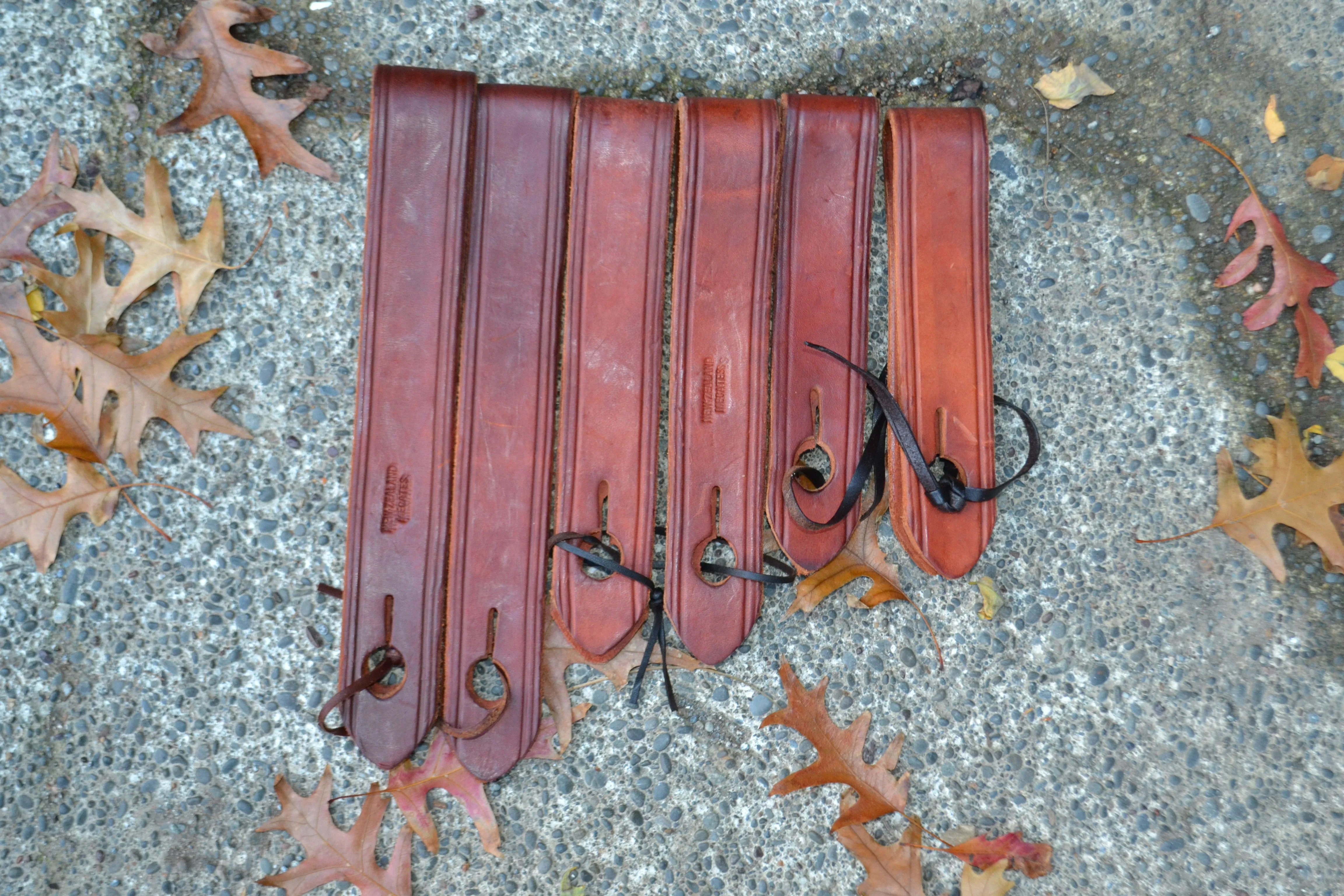 Slobber Straps: Medium. Chestnut.