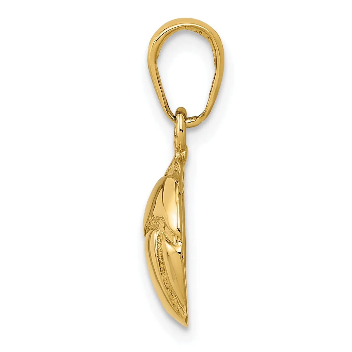 Solid 14k Yellow Gold Volleyball Charm Pendant
