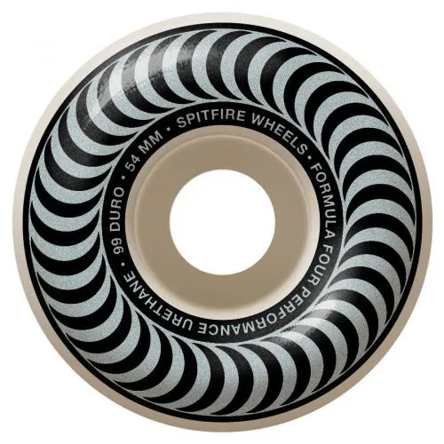 Spitfire Formula Four Classic Skateboard Wheels (silver) 99DU 54mm