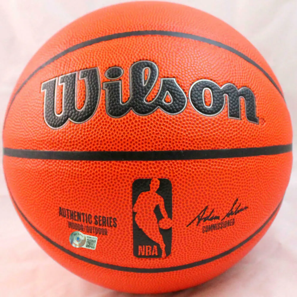 Spud Webb Autographed Official NBA Wilson Basketball w/Insc.-Beckett W Hologram