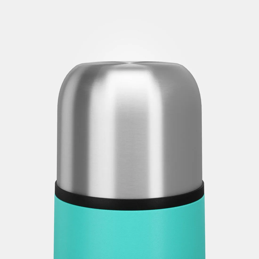 Stainless steel 0.7 L insulated bottle with cup for hiking - metal