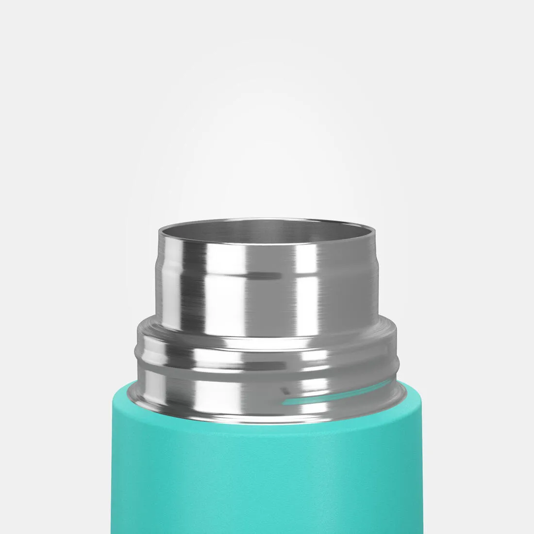 Stainless steel 0.7 L insulated bottle with cup for hiking - metal