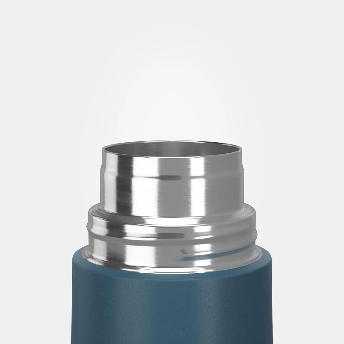 Stainless steel 0.7 L insulated bottle with cup for hiking - metal