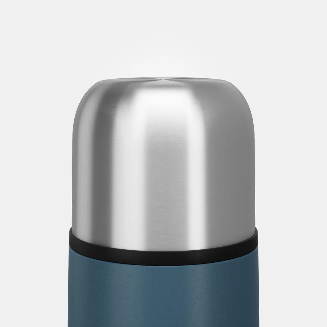 Stainless steel 0.7 L insulated bottle with cup for hiking - metal