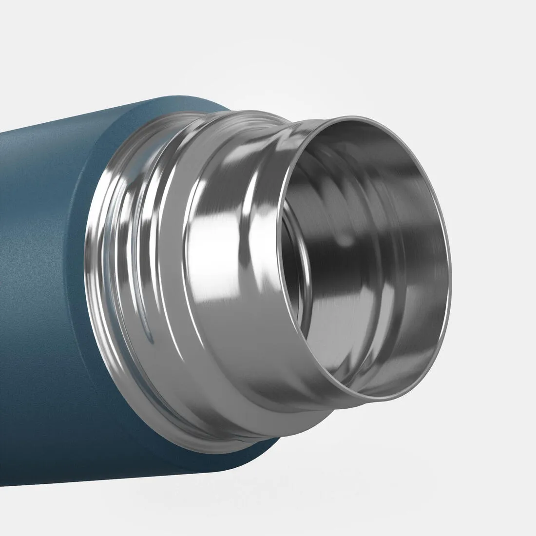 Stainless steel 0.7 L insulated bottle with cup for hiking - metal