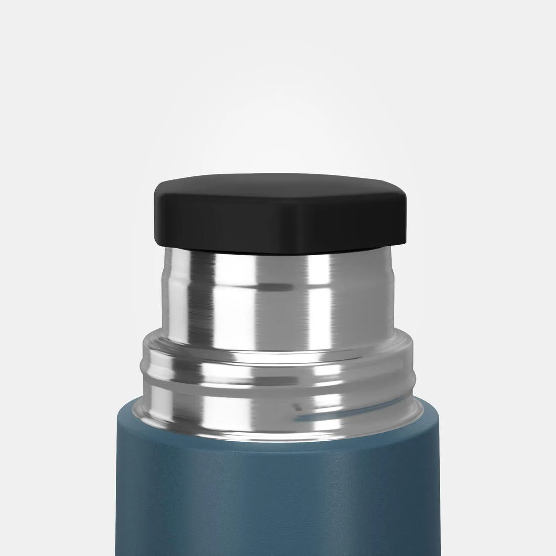 Stainless steel 0.7 L insulated bottle with cup for hiking - metal