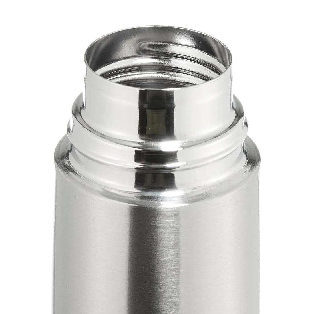 Stainless steel 0.7 L insulated bottle with cup for hiking - metal
