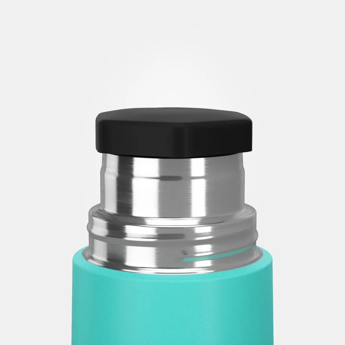 Stainless steel 0.7 L insulated bottle with cup for hiking - metal