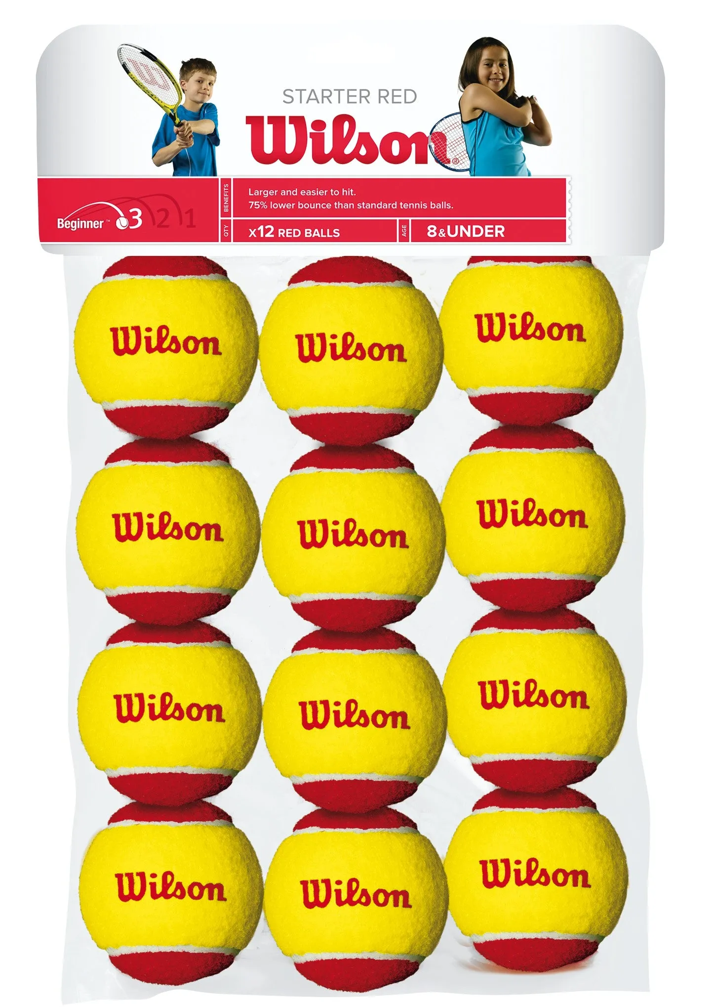 Starter Red Ball Tennis 12-ball pack