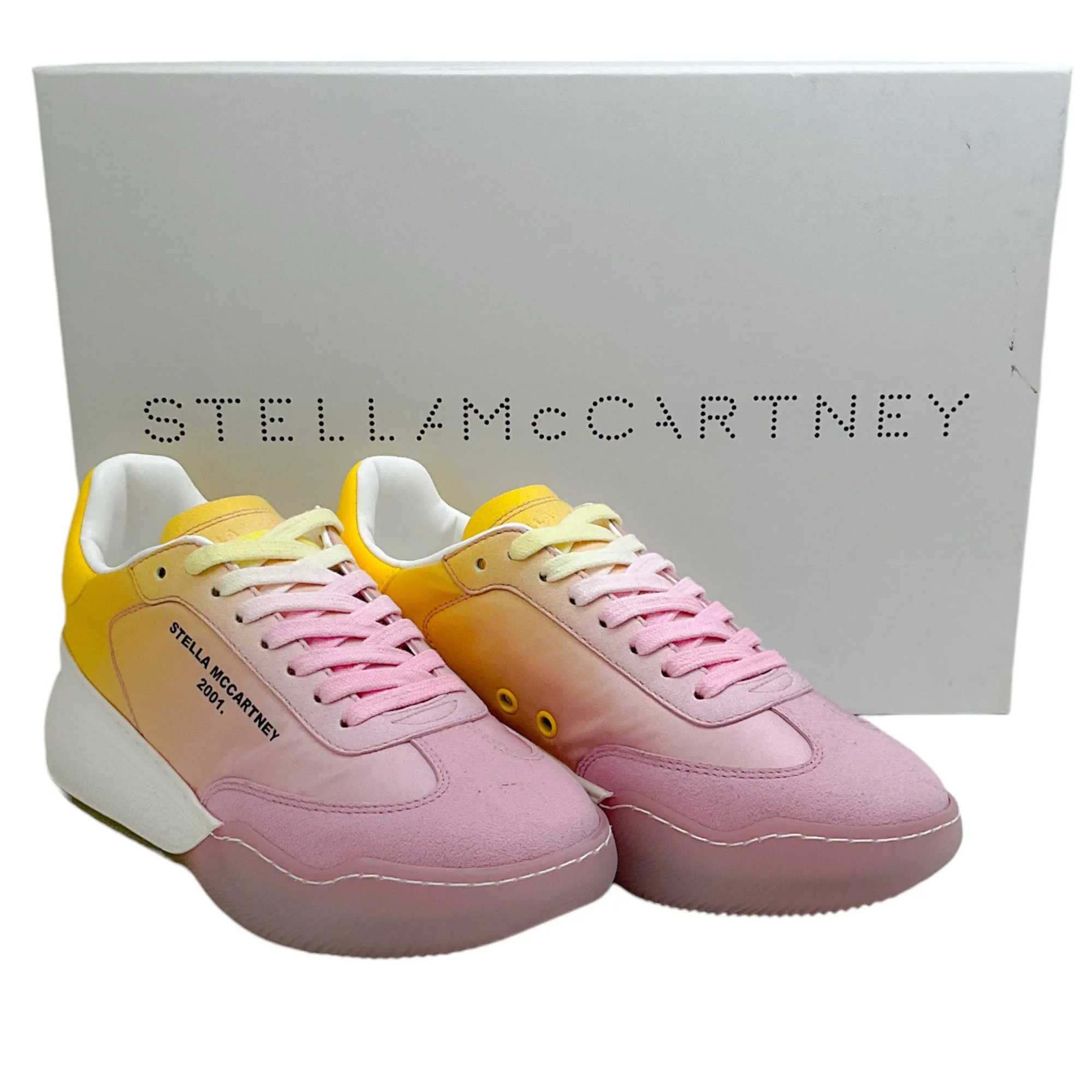 Stella McCartney Pink Degrade Loop Recycled Ombre Runner Sneakers