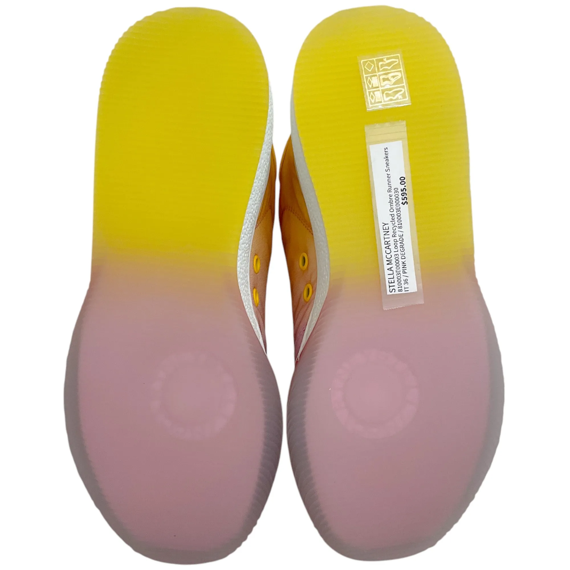 Stella McCartney Pink Degrade Loop Recycled Ombre Runner Sneakers