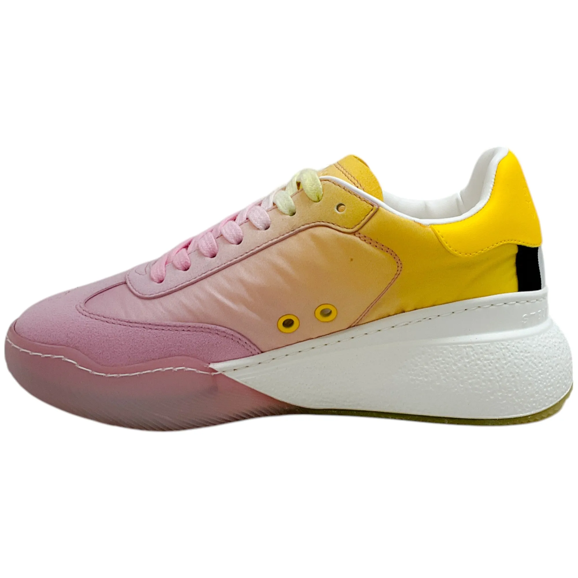 Stella McCartney Pink Degrade Loop Recycled Ombre Runner Sneakers