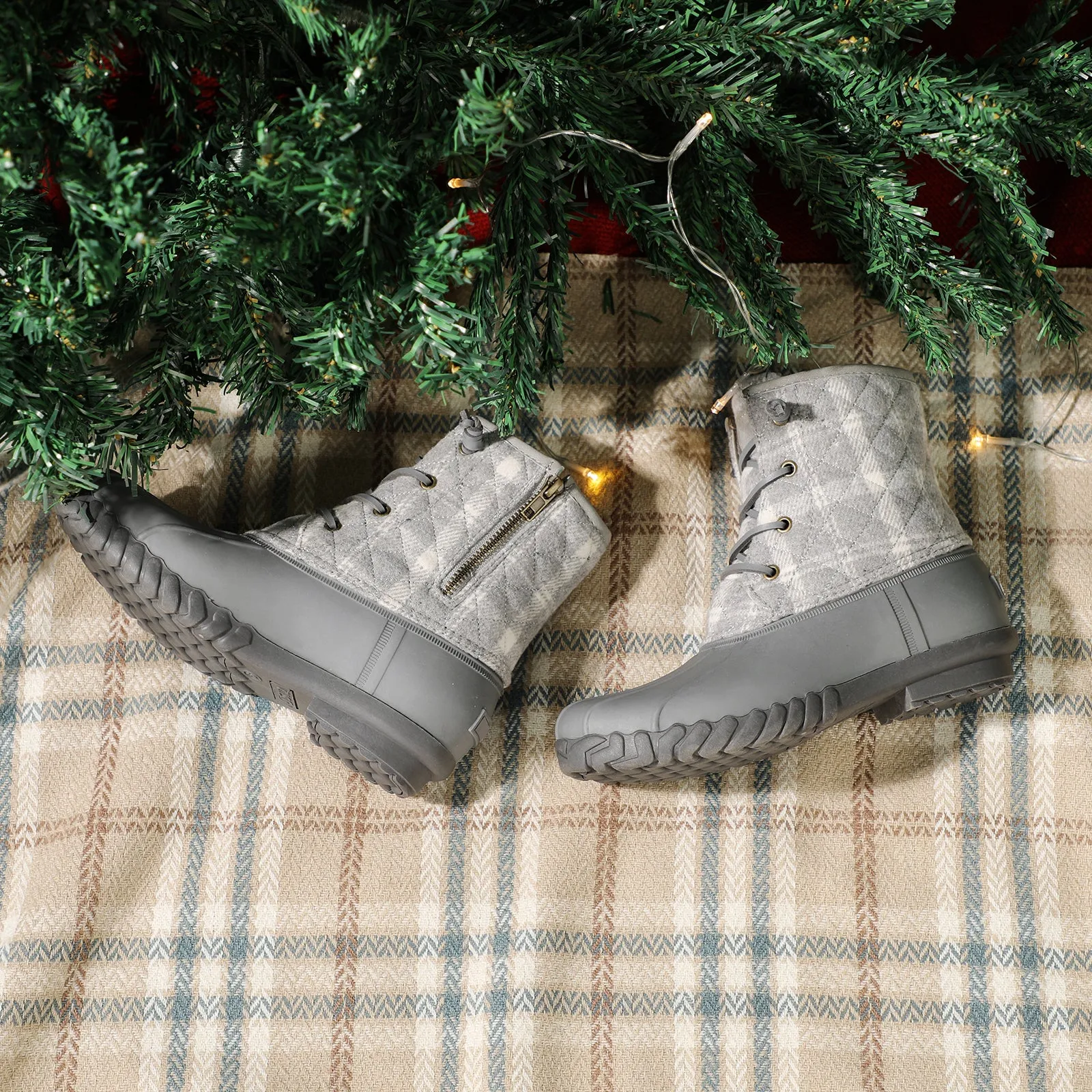 STQ Duck Boots for Women Waterproof Winter Boots Quilted Snow Boots