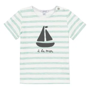 Striped Green Boat T-shirt