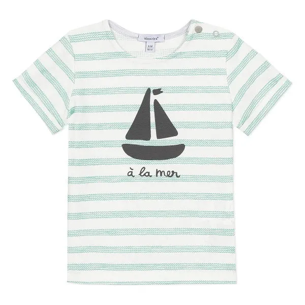 Striped Green Boat T-shirt