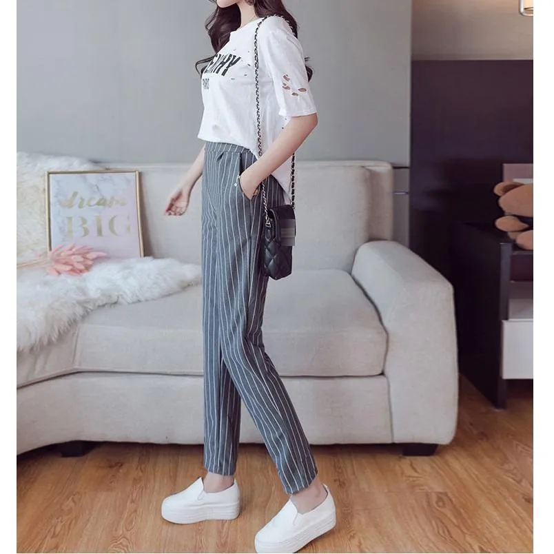 Striped Harem Pants