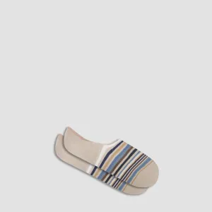 Striped No-Show Socks