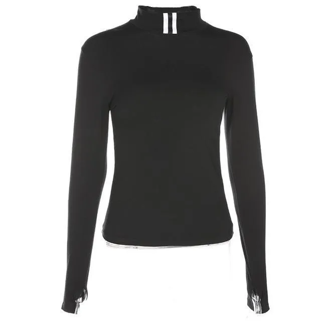 Striped Turtleneck Shirt