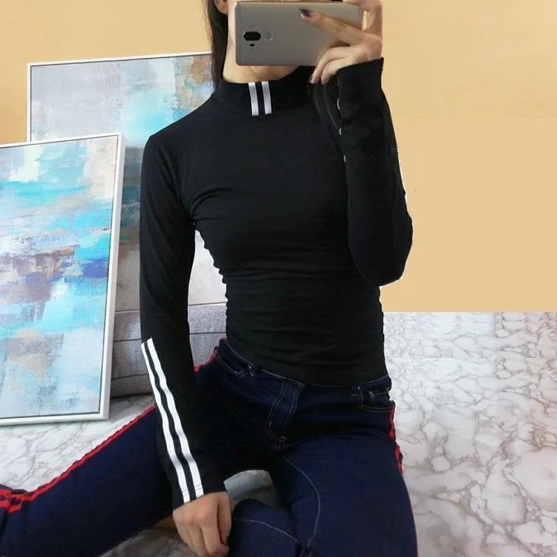 Striped Turtleneck Shirt