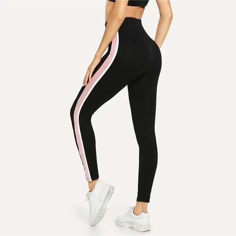 Striped Workout Leggings