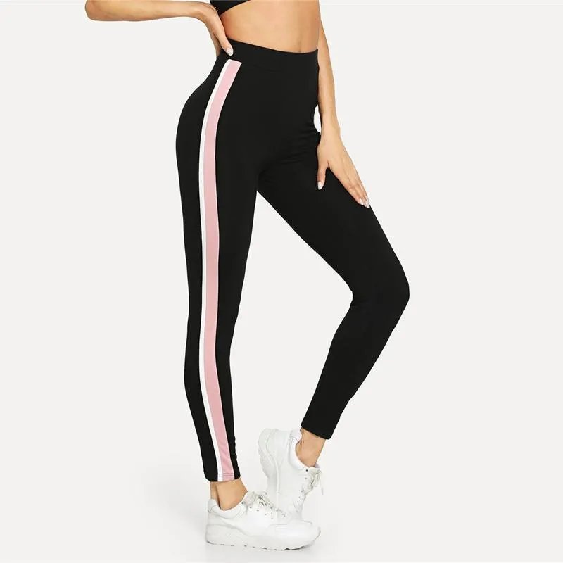 Striped Workout Leggings