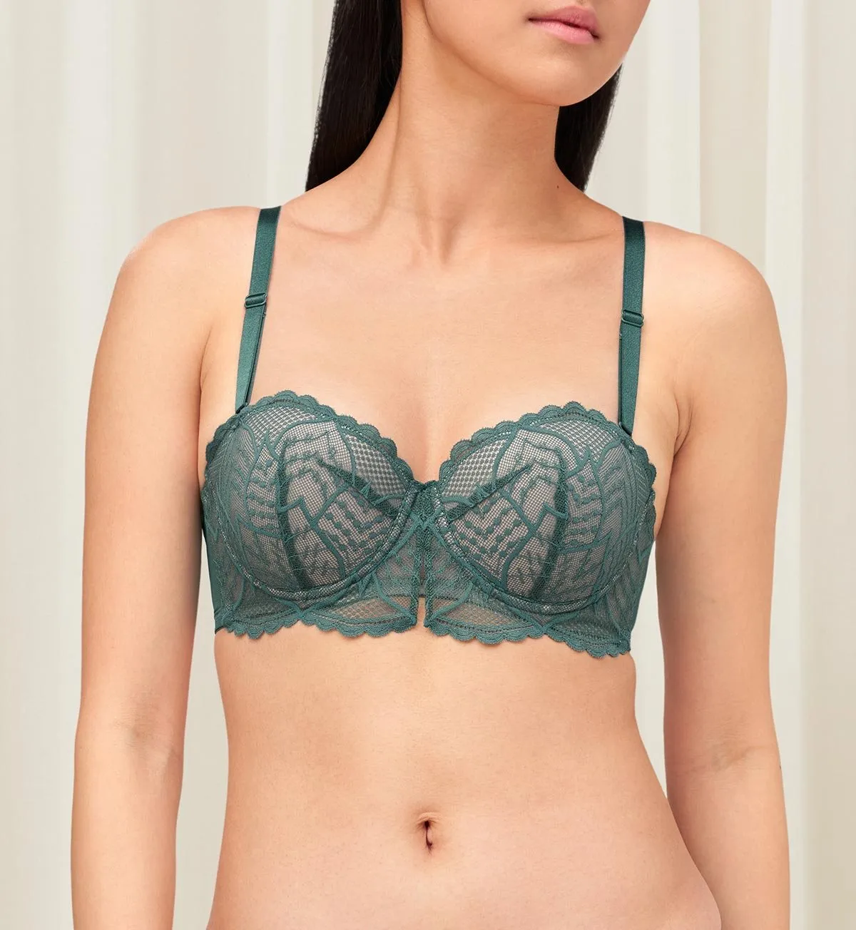 STYLE DOUBLE PUSH WIRED DETACHABLE BRA