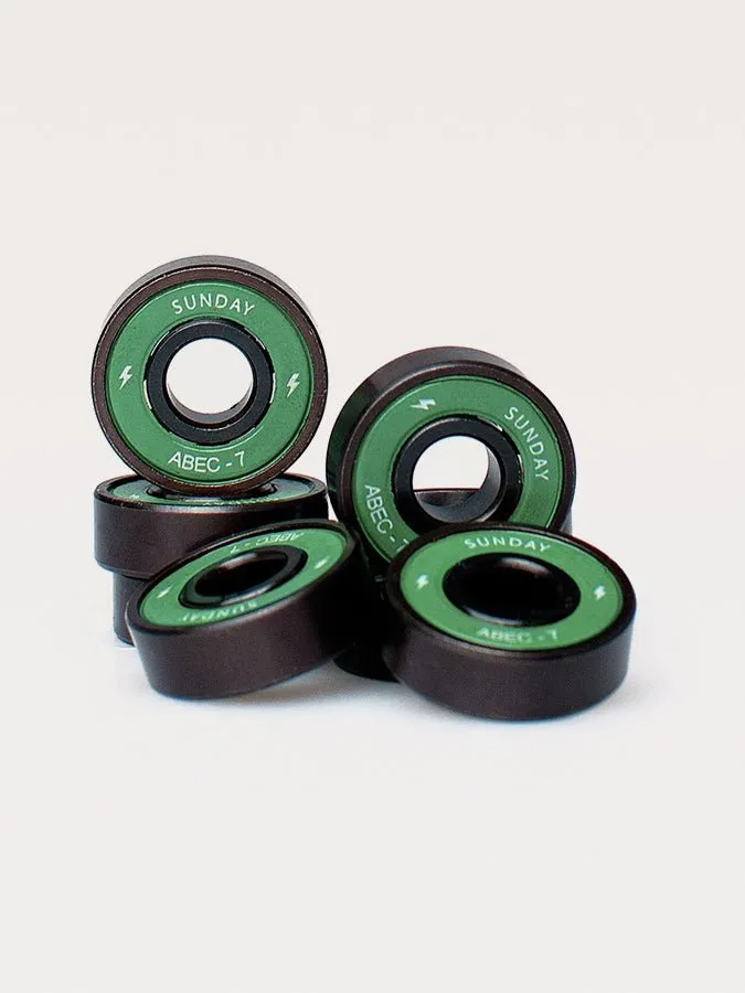 Sunday Hardware - Screamers - Shieldless - Abec 7 - Bearings - Grind Supply co - Bideford