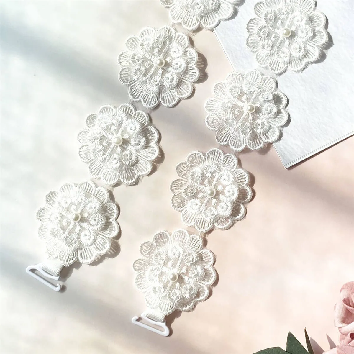 Sweet Flower Lace Bra Straps