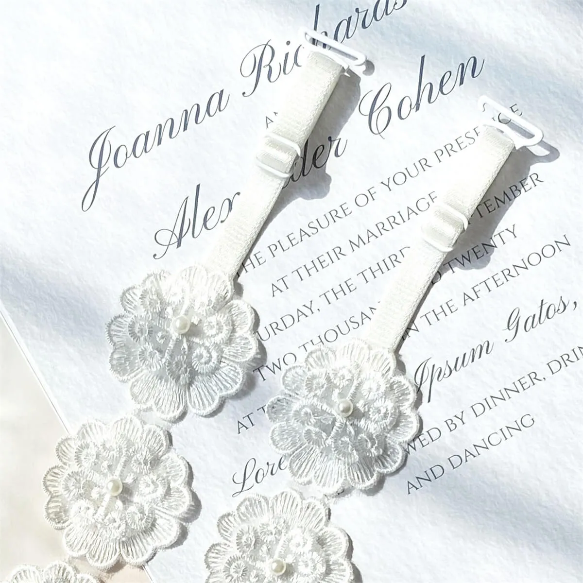 Sweet Flower Lace Bra Straps