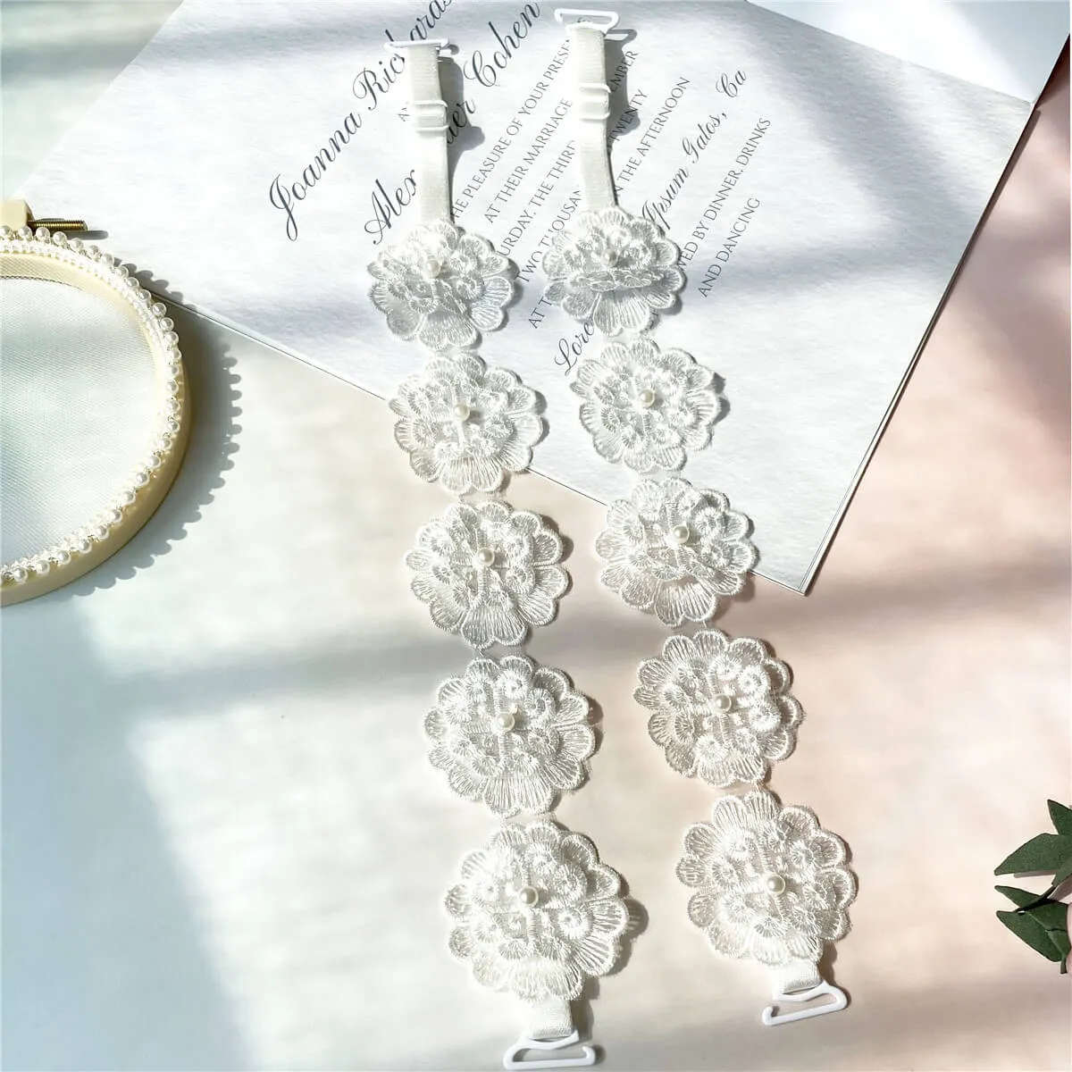 Sweet Flower Lace Bra Straps
