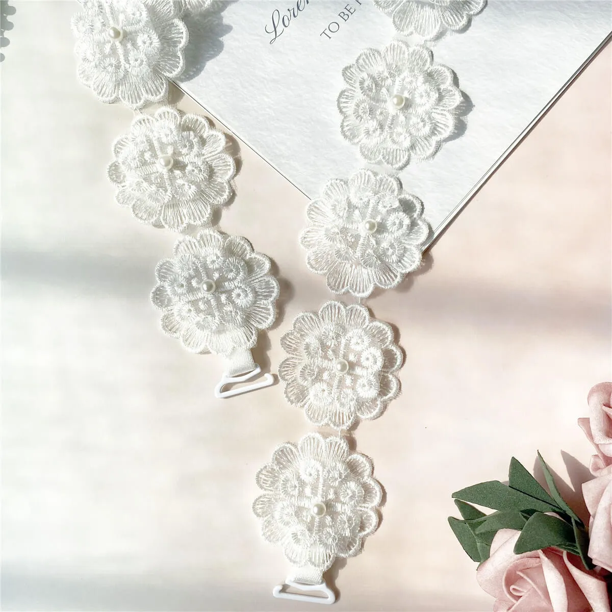 Sweet Flower Lace Bra Straps