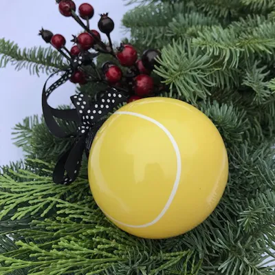 Tennis Ball Christmas Ornament
