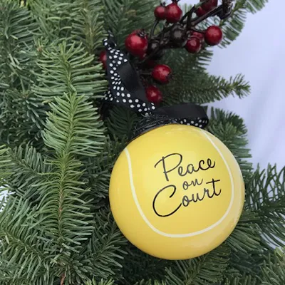 Tennis Ball Christmas Ornament
