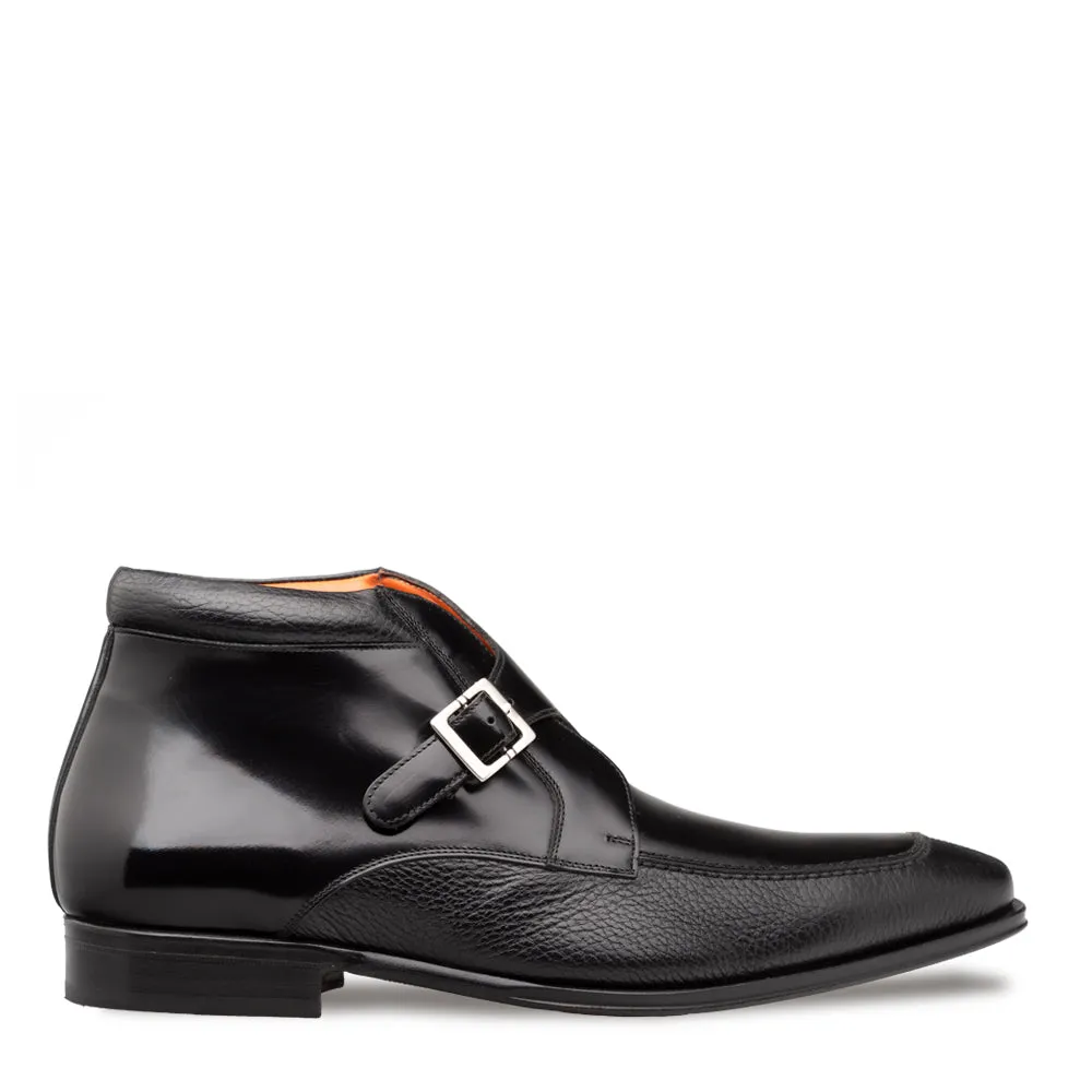 Textured/Hi-Shine Calf Monk DemiBoot