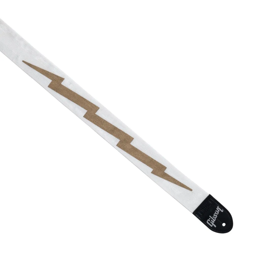 The Lightning Bolt Seatbelt Strap White