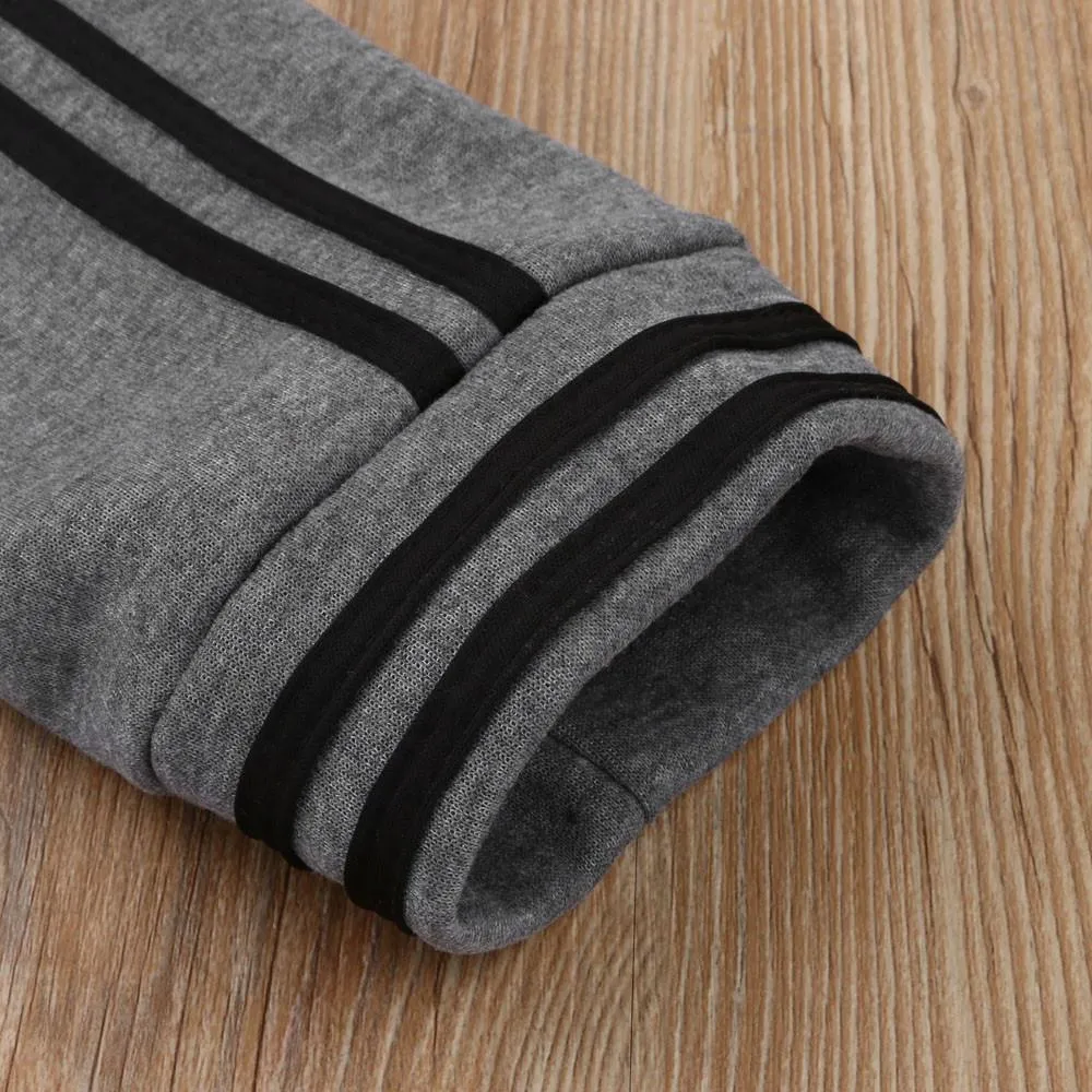 Thick Lace-Up V-Neck Hoodie
