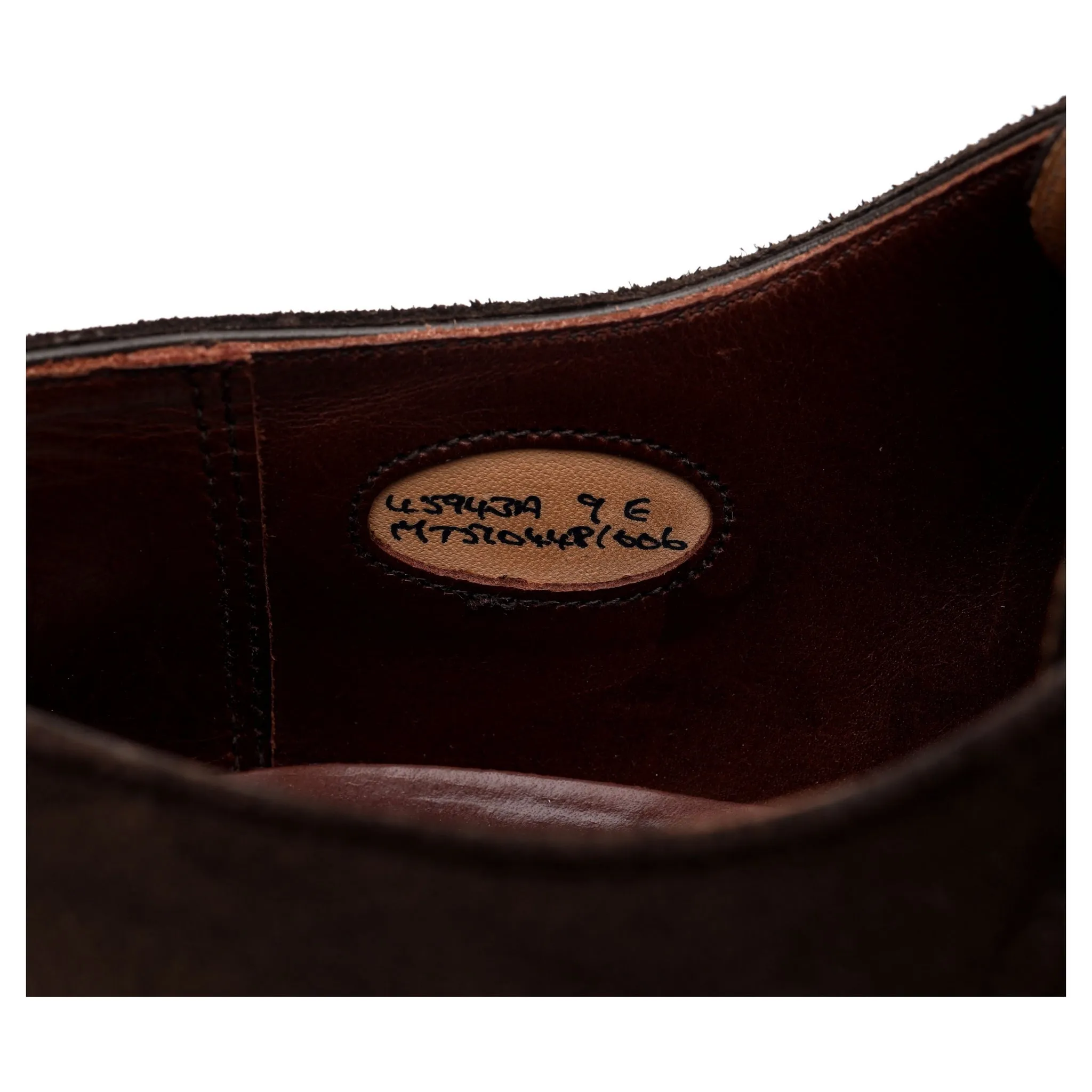 'Thomas' Dark Brown Suede Double Monk Strap UK 9 E