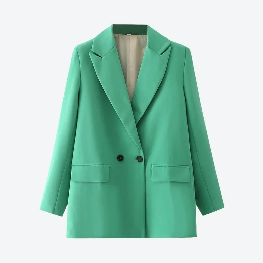 Timeless Double-Breasted Blazer Jackets
