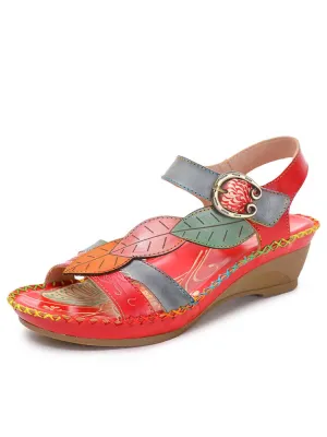Tinsley Retro Floral Embossing Sandals
