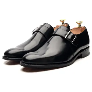 'Tokyo' Black Leather Monk Strap UK 6 F