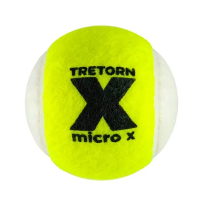 Tretorn Micro-X Pressureless Yellow/White Tennis Balls - 72 Ball Bag