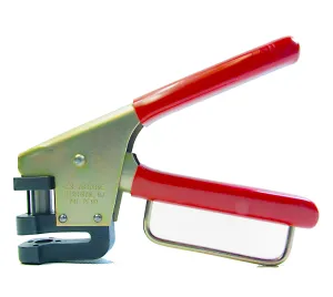Turnbutton fastener tool plier type for cutting holes