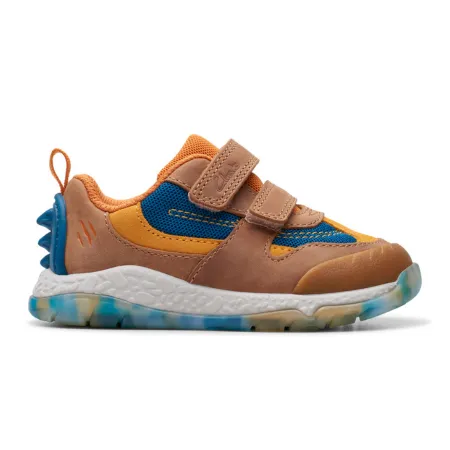 UK 5 Brown Stegosaurus Trainer