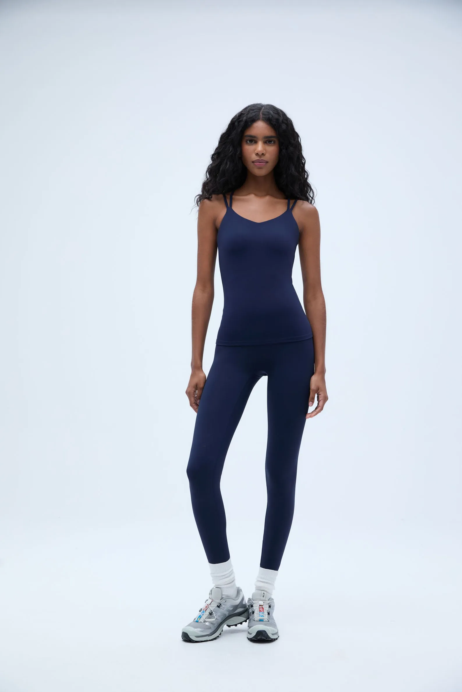 Ultimate Double Strap Tank Top - Navy Blue