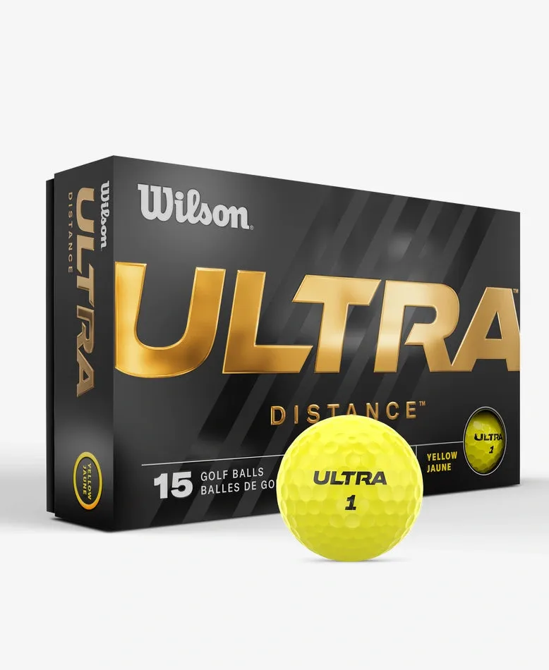 Ultra Distance Yellow Golf Balls