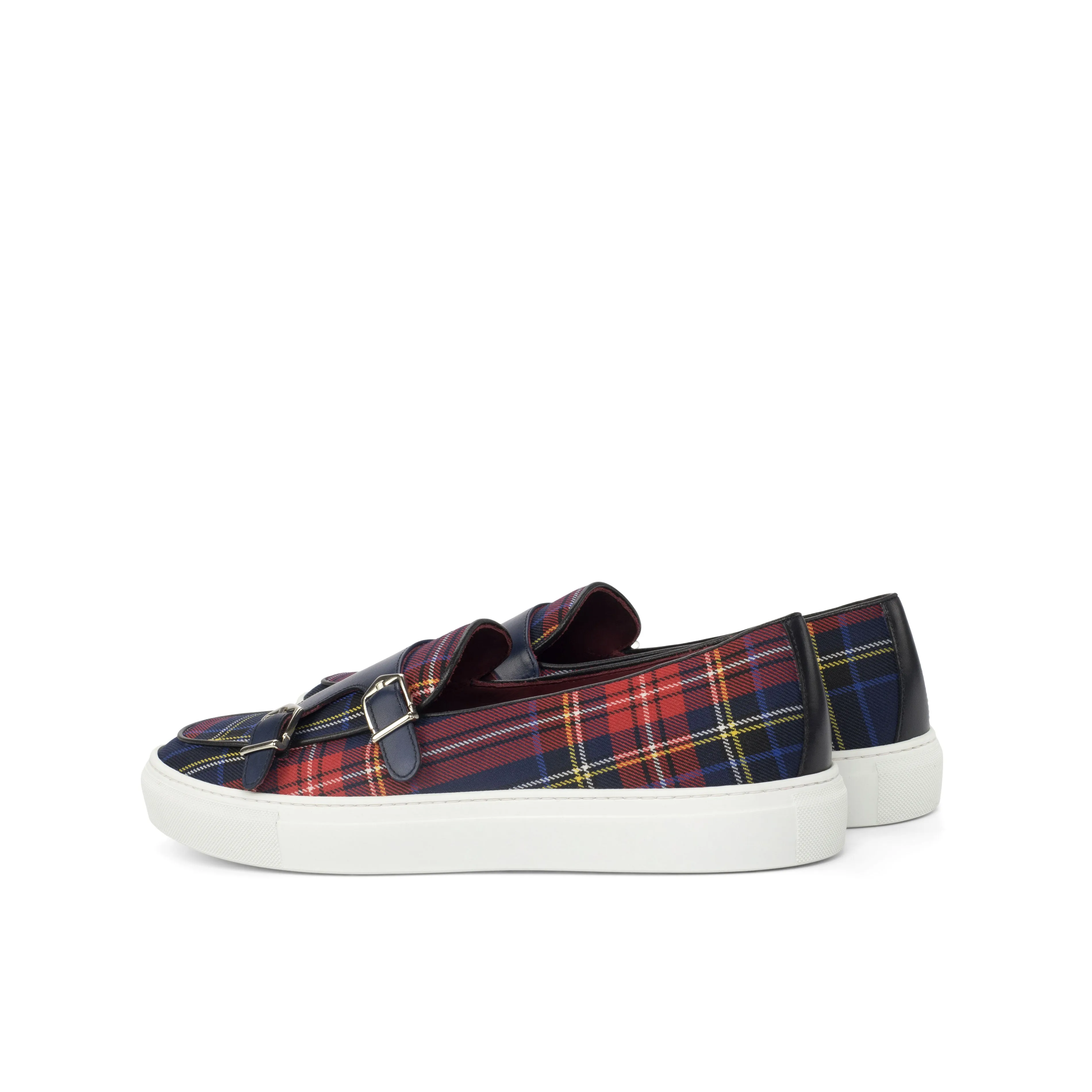 Unique Handcrafted Monk Sneaker   Tartan sartorial