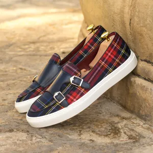Unique Handcrafted Monk Sneaker   Tartan sartorial