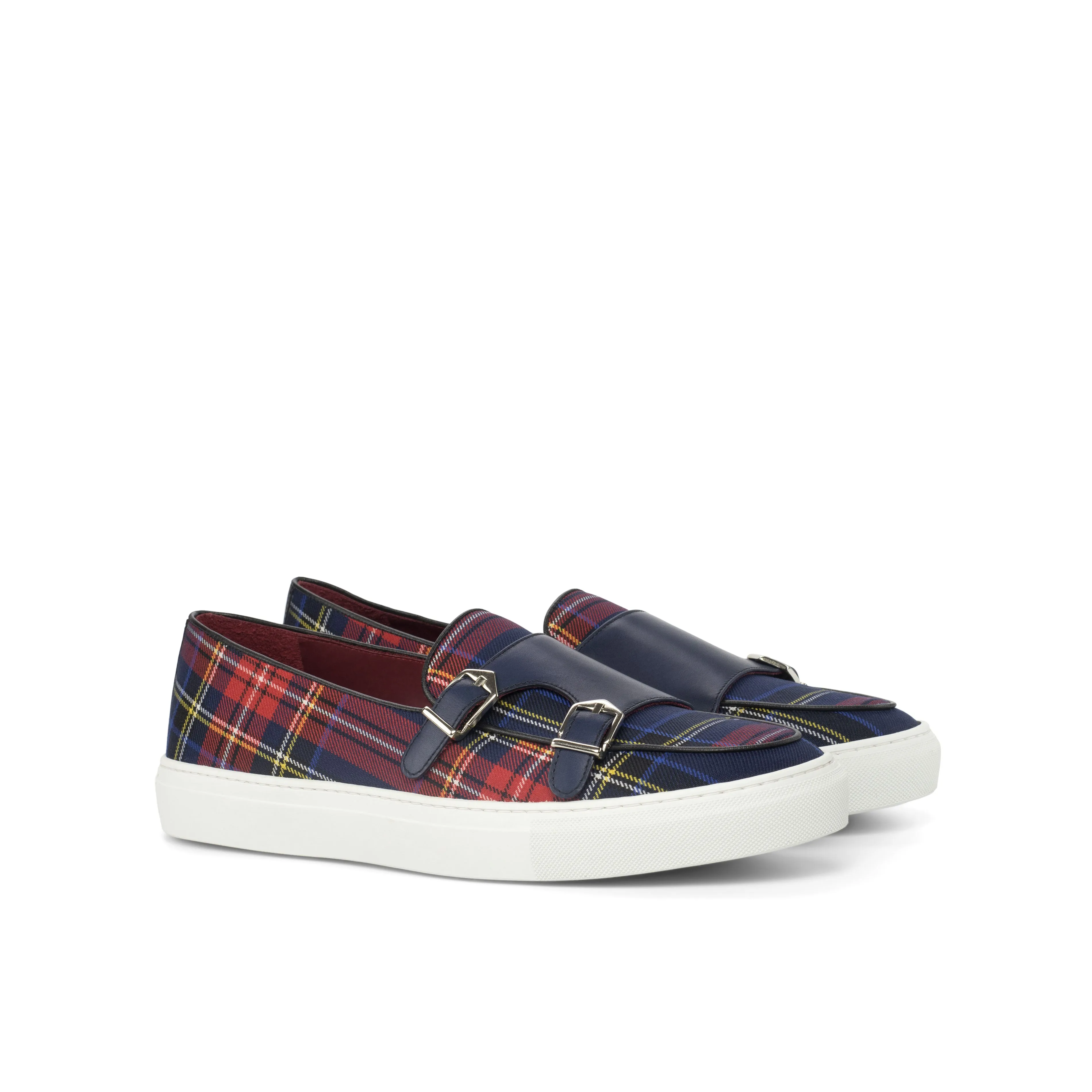 Unique Handcrafted Monk Sneaker   Tartan sartorial