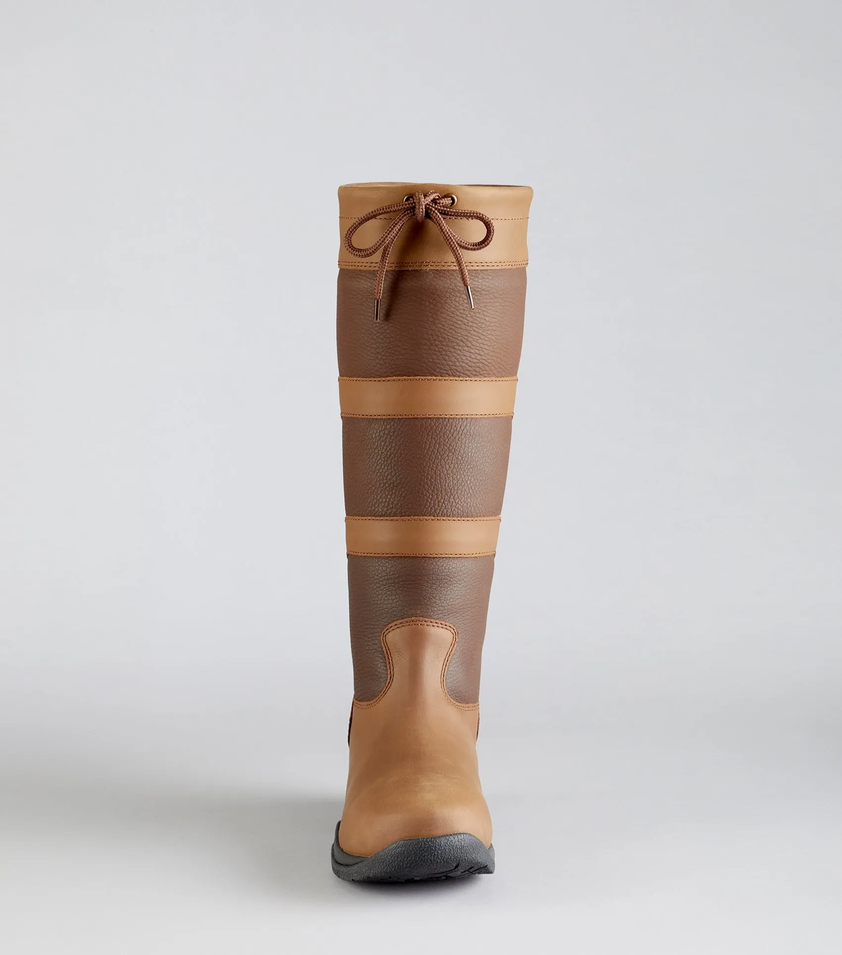 Vallenia Ladies Waterproof Country Boots Brown (Wide Calf)