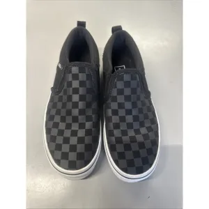 Vans Black Checkerboard Slip On Sneakers Youth Size 3.5 Skateboarding Shoes Kids